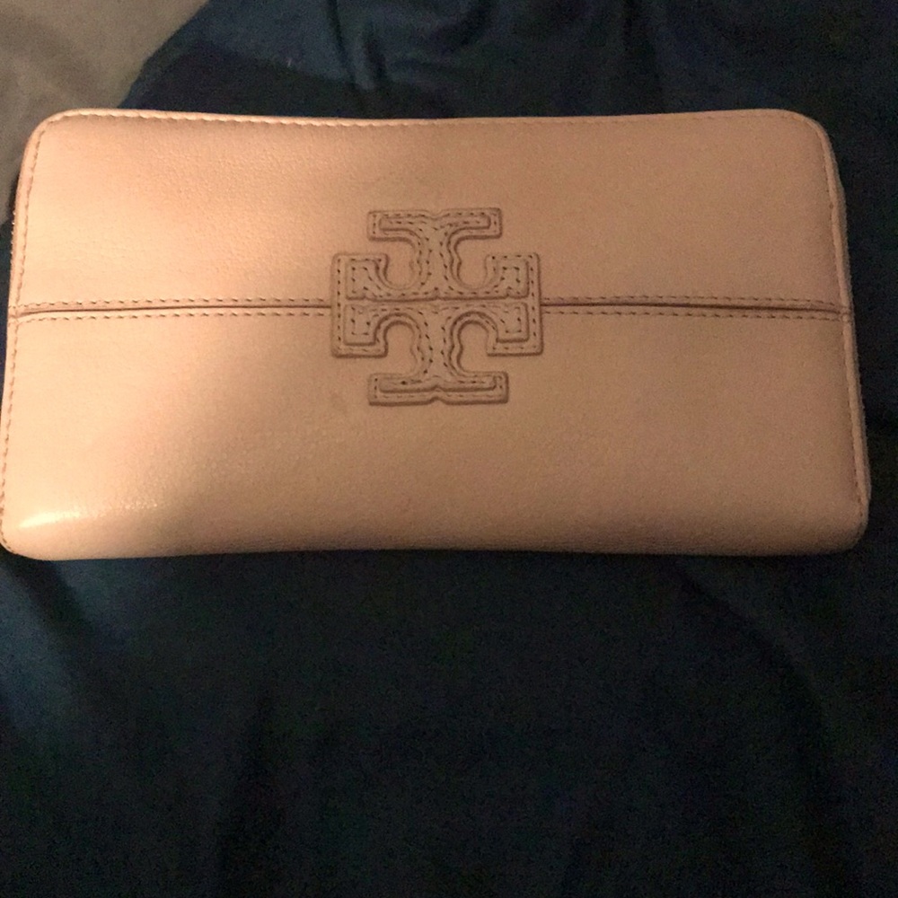 TORY BURCH CONTINENTAL WALLET PINK LEATHER